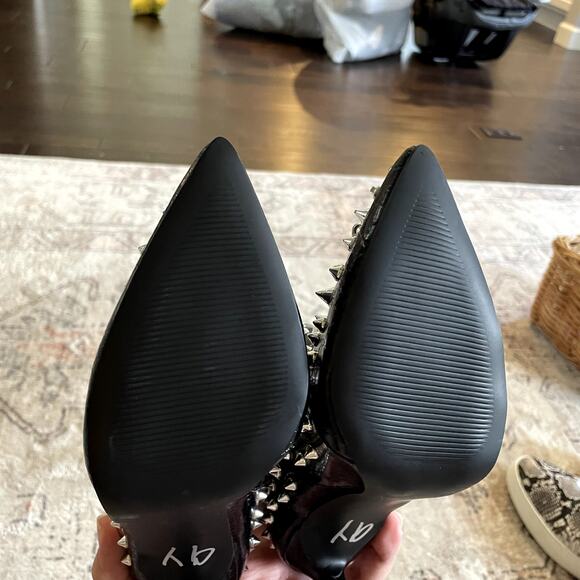 Steve Madden Women's Viceroy Embellished Spiked Dress Booties Black Size 6 EUC - Picture 9 of 13